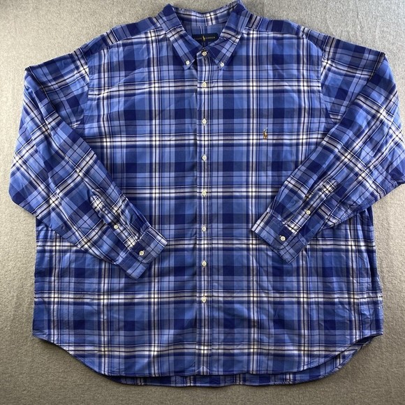 Polo Ralph Lauren Shirt Mens Size Unknown Classic-Fit Multi Oxford Long Sleeve - Picture 2 of 11